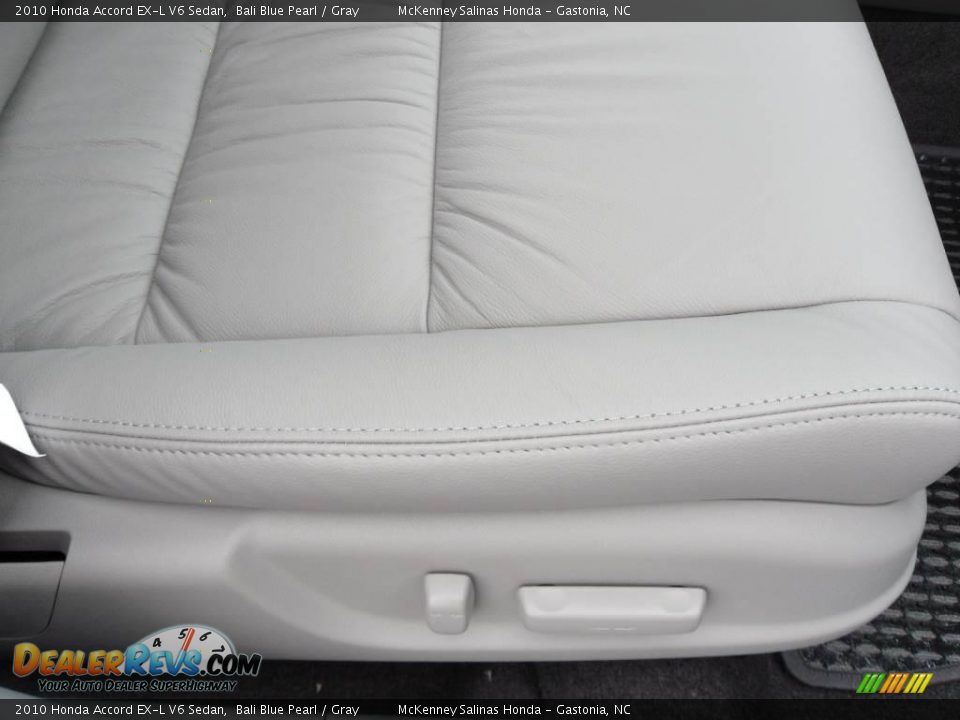 2010 Honda Accord EX-L V6 Sedan Bali Blue Pearl / Gray Photo #19
