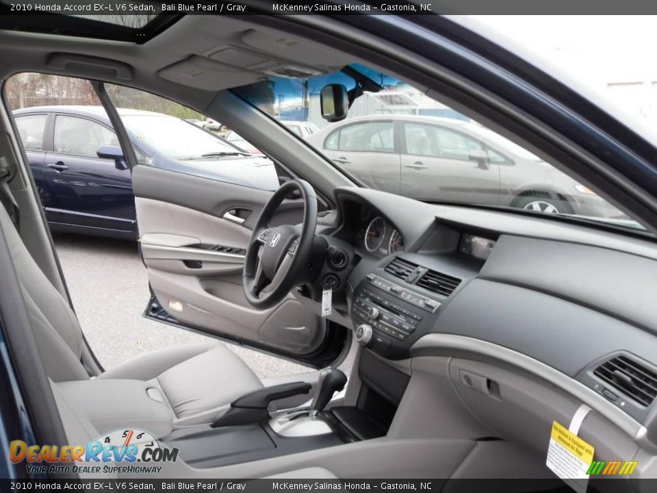 2010 Honda Accord EX-L V6 Sedan Bali Blue Pearl / Gray Photo #20