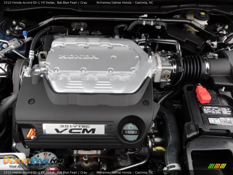 2010 Honda Accord EX-L V6 Sedan Bali Blue Pearl / Gray Photo #23