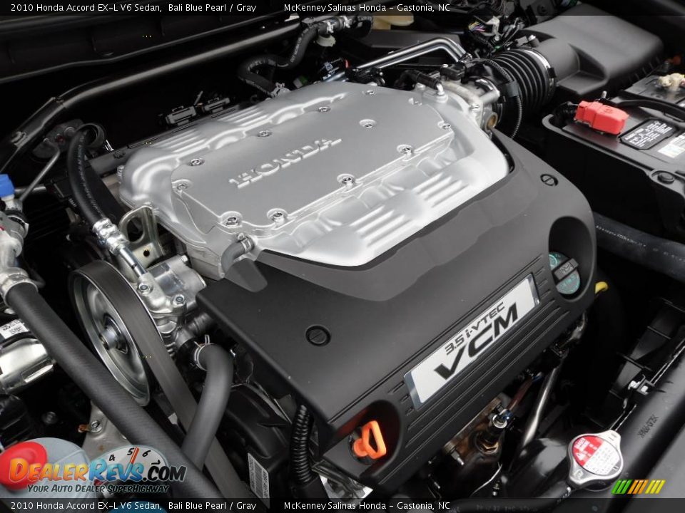 2010 Honda Accord EX-L V6 Sedan Bali Blue Pearl / Gray Photo #24