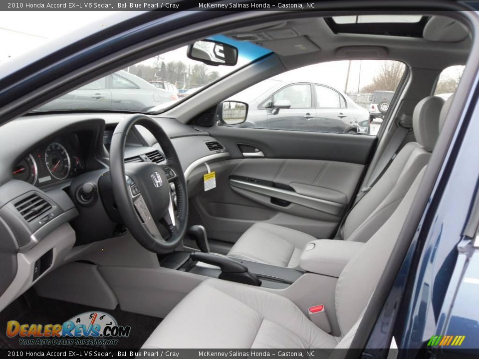 2010 Honda Accord EX-L V6 Sedan Bali Blue Pearl / Gray Photo #26