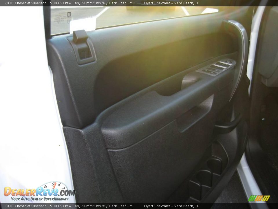 2010 Chevrolet Silverado 1500 LS Crew Cab Summit White / Dark Titanium Photo #4