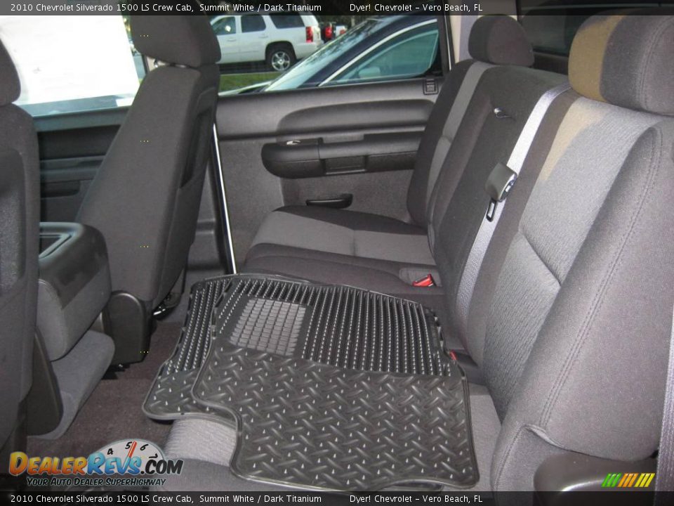 2010 Chevrolet Silverado 1500 LS Crew Cab Summit White / Dark Titanium Photo #6