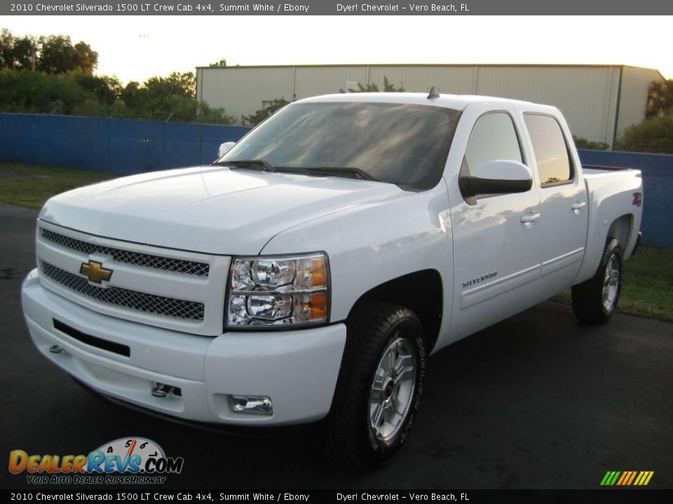 2010 Chevrolet Silverado 1500 LT Crew Cab 4x4 Summit White / Ebony Photo #1