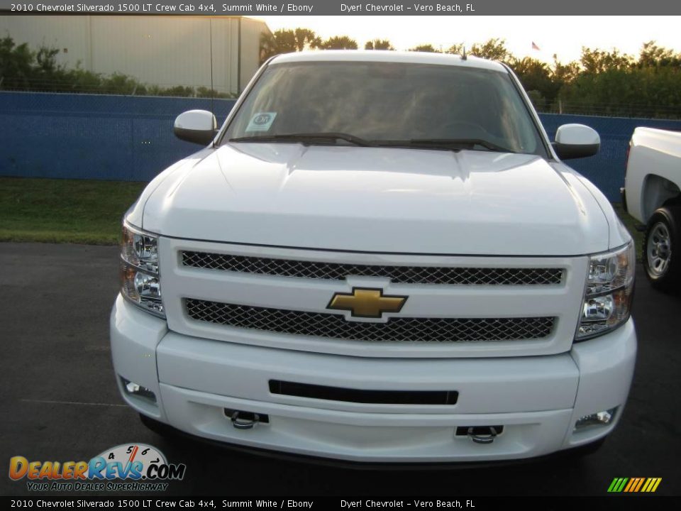 2010 Chevrolet Silverado 1500 LT Crew Cab 4x4 Summit White / Ebony Photo #2