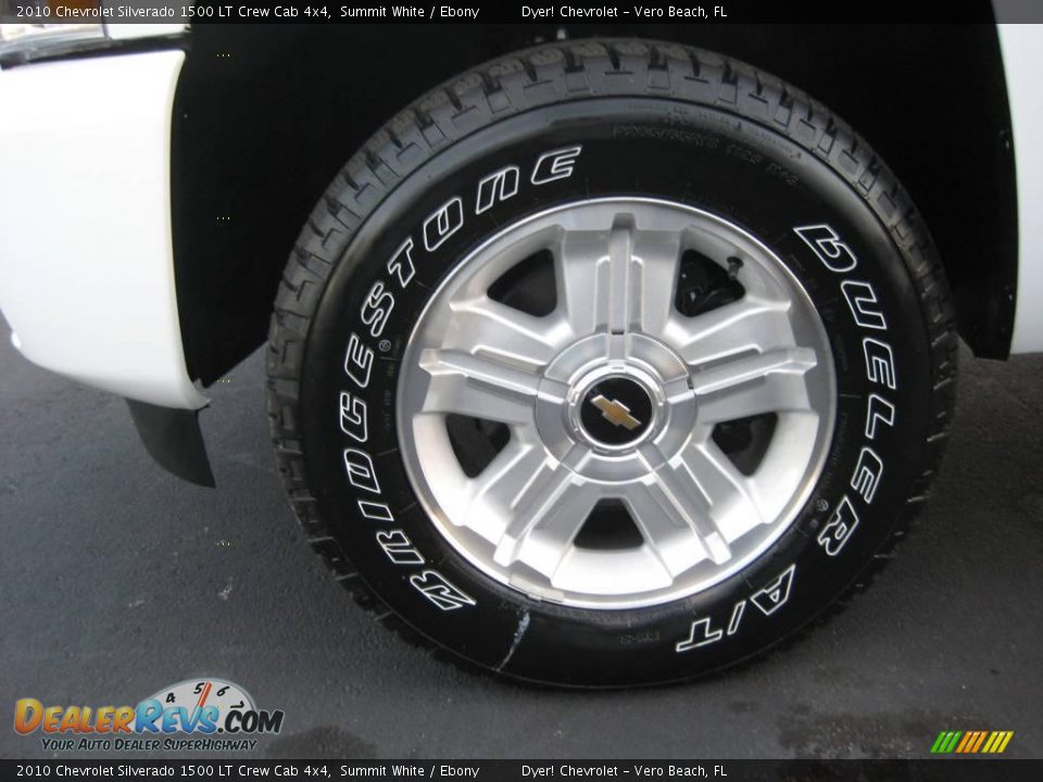 2010 Chevrolet Silverado 1500 LT Crew Cab 4x4 Summit White / Ebony Photo #3