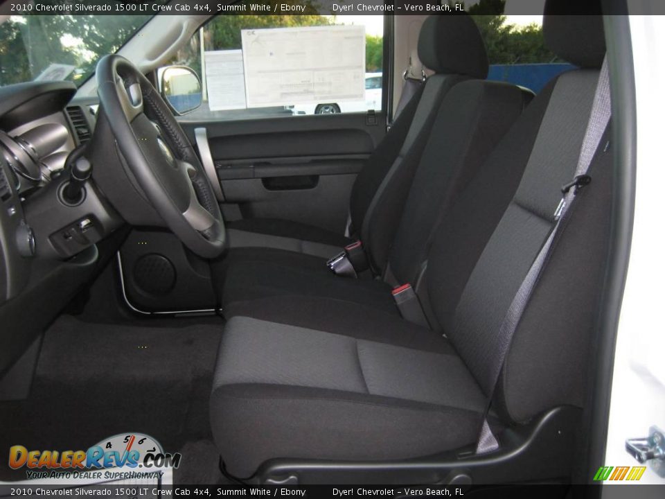2010 Chevrolet Silverado 1500 LT Crew Cab 4x4 Summit White / Ebony Photo #5