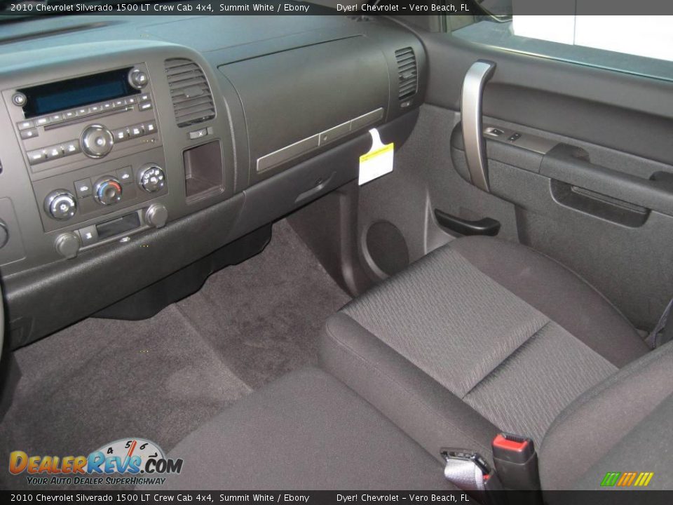 2010 Chevrolet Silverado 1500 LT Crew Cab 4x4 Summit White / Ebony Photo #8