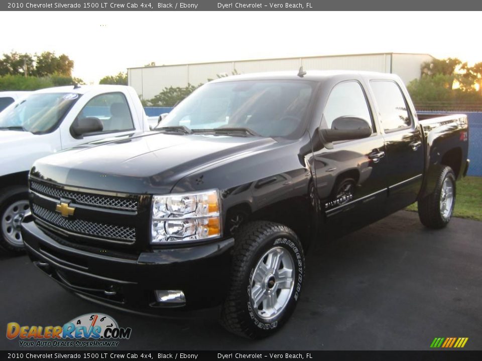 2010 Chevrolet Silverado 1500 LT Crew Cab 4x4 Black / Ebony Photo #1