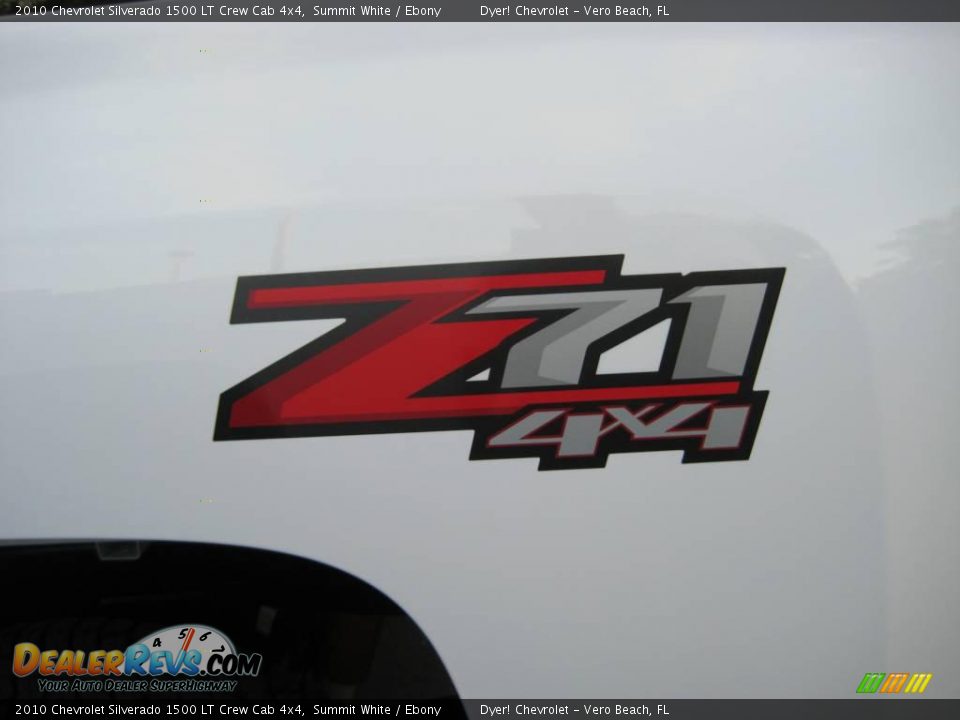 2010 Chevrolet Silverado 1500 LT Crew Cab 4x4 Summit White / Ebony Photo #9