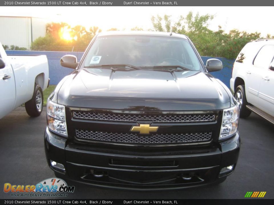 2010 Chevrolet Silverado 1500 LT Crew Cab 4x4 Black / Ebony Photo #2