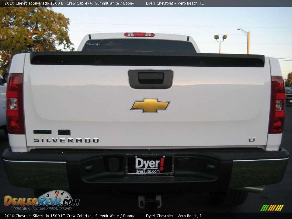 2010 Chevrolet Silverado 1500 LT Crew Cab 4x4 Summit White / Ebony Photo #10