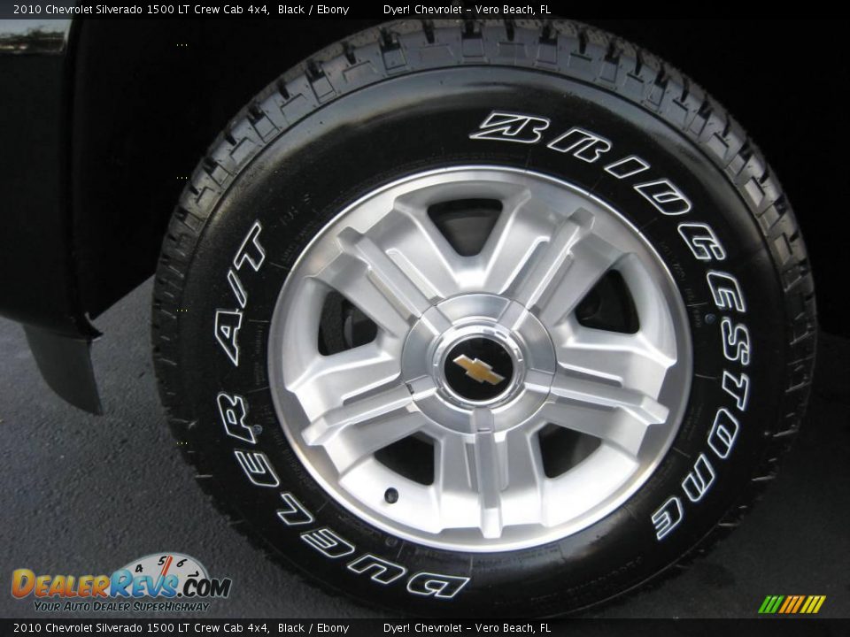 2010 Chevrolet Silverado 1500 LT Crew Cab 4x4 Black / Ebony Photo #3