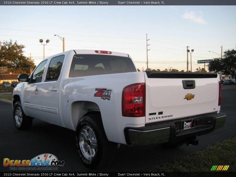 2010 Chevrolet Silverado 1500 LT Crew Cab 4x4 Summit White / Ebony Photo #11