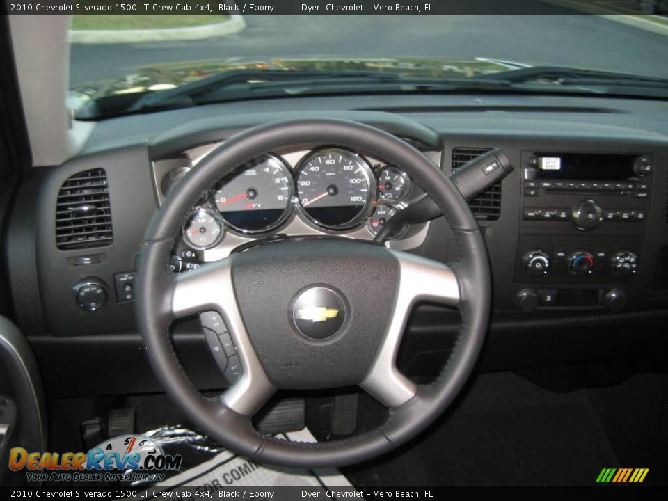 2010 Chevrolet Silverado 1500 LT Crew Cab 4x4 Black / Ebony Photo #9