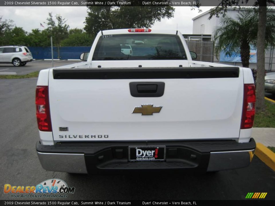 2009 Chevrolet Silverado 1500 Regular Cab Summit White / Dark Titanium Photo #4