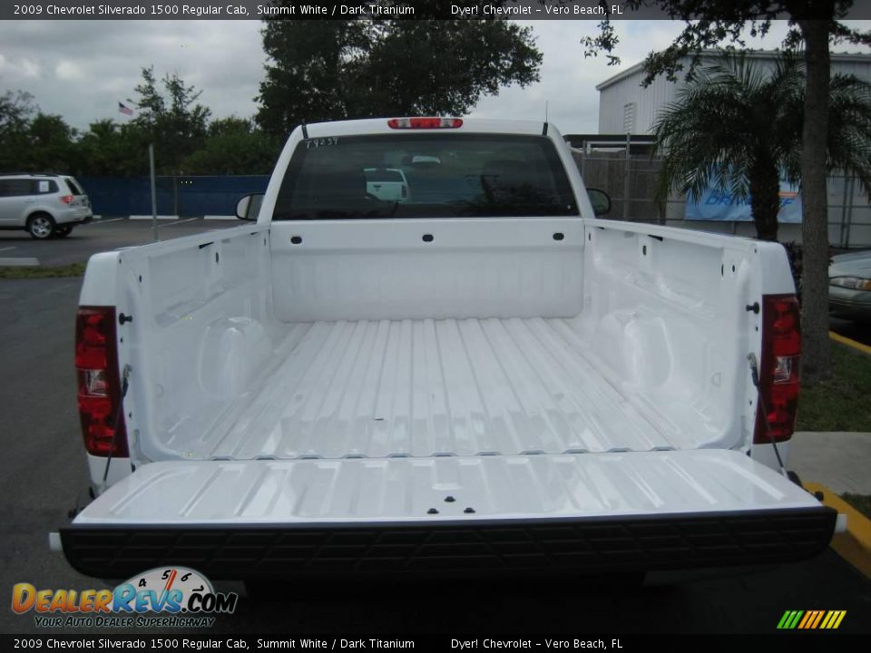 2009 Chevrolet Silverado 1500 Regular Cab Summit White / Dark Titanium Photo #5