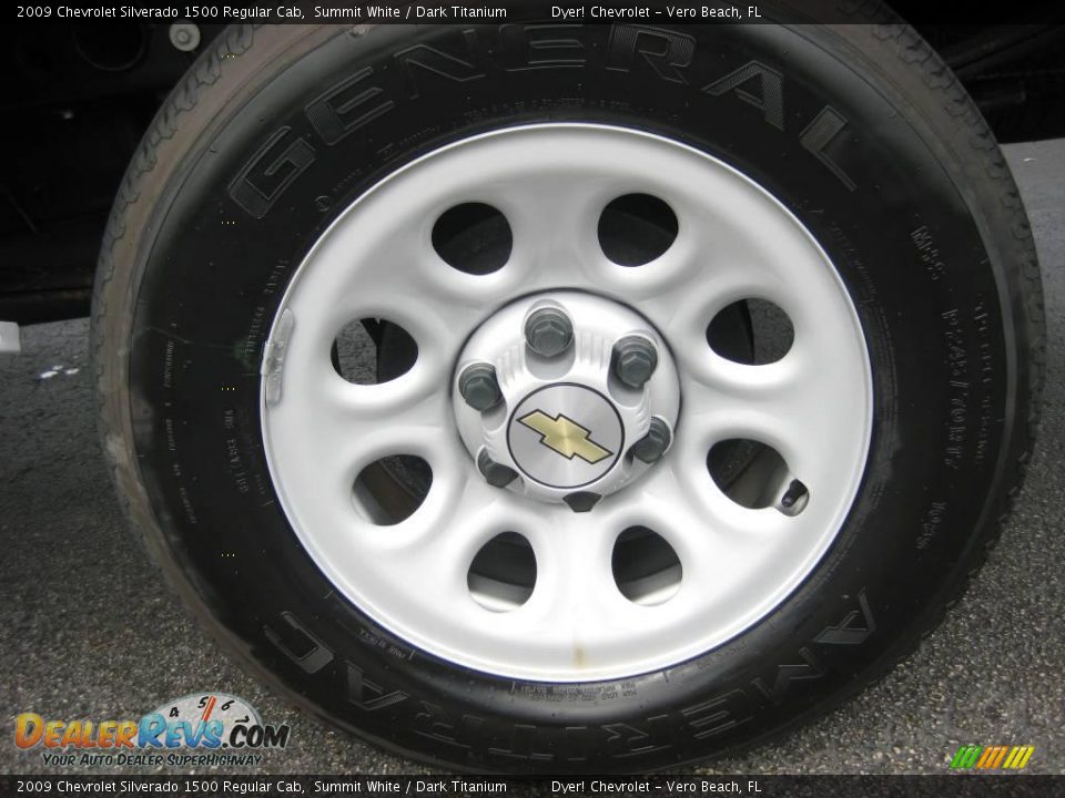 2009 Chevrolet Silverado 1500 Regular Cab Summit White / Dark Titanium Photo #6