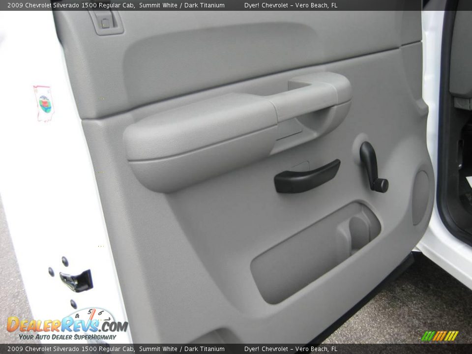 2009 Chevrolet Silverado 1500 Regular Cab Summit White / Dark Titanium Photo #7