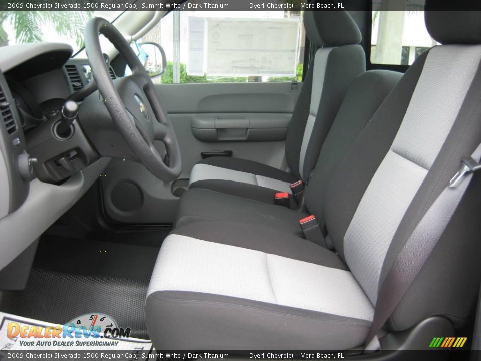 2009 Chevrolet Silverado 1500 Regular Cab Summit White / Dark Titanium Photo #8