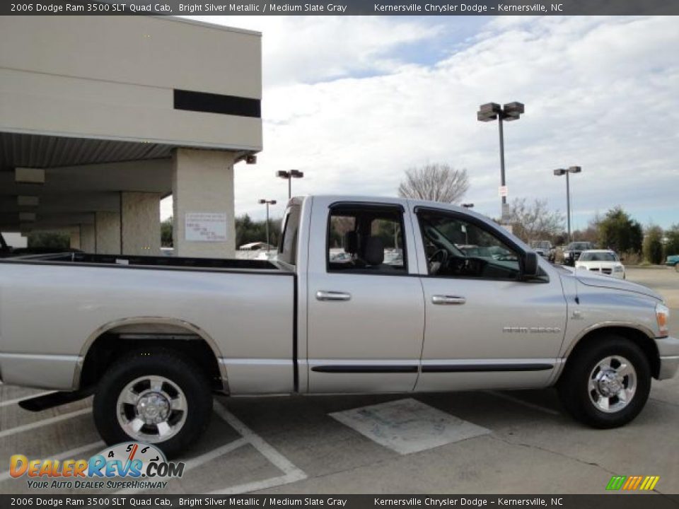 2006 Dodge Ram 3500 SLT Quad Cab Bright Silver Metallic / Medium Slate Gray Photo #2