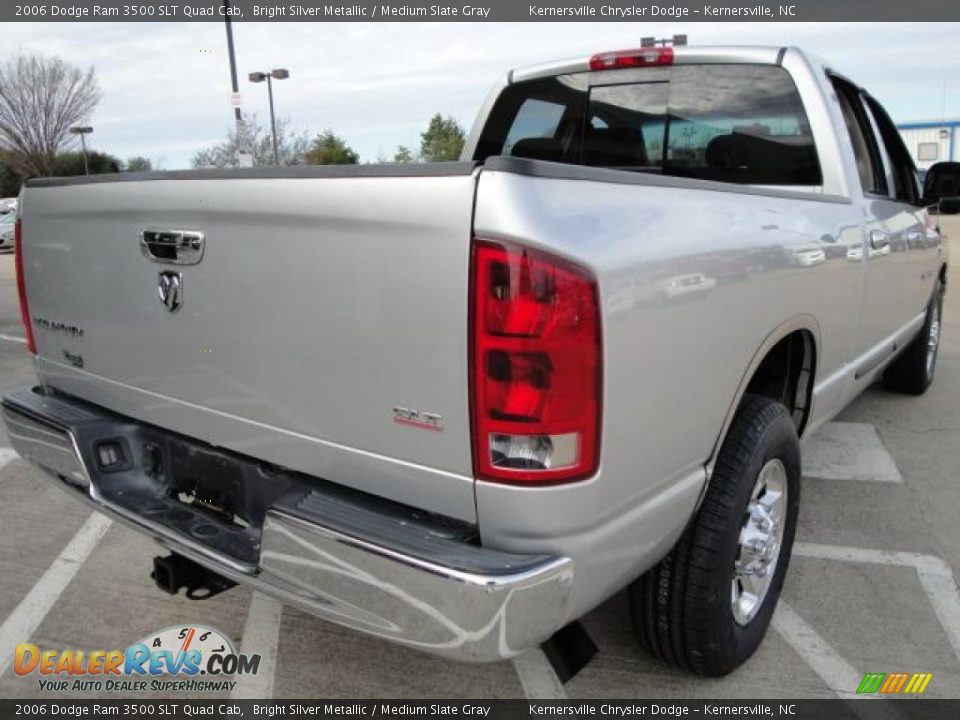 2006 Dodge Ram 3500 SLT Quad Cab Bright Silver Metallic / Medium Slate Gray Photo #3