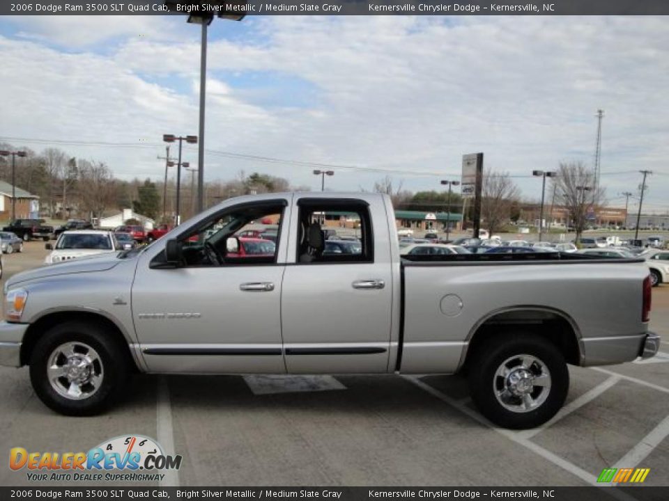 2006 Dodge Ram 3500 SLT Quad Cab Bright Silver Metallic / Medium Slate Gray Photo #5