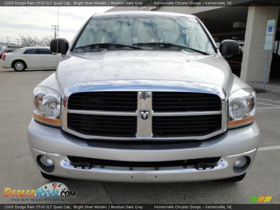 2006 Dodge Ram 3500 SLT Quad Cab Bright Silver Metallic / Medium Slate Gray Photo #6