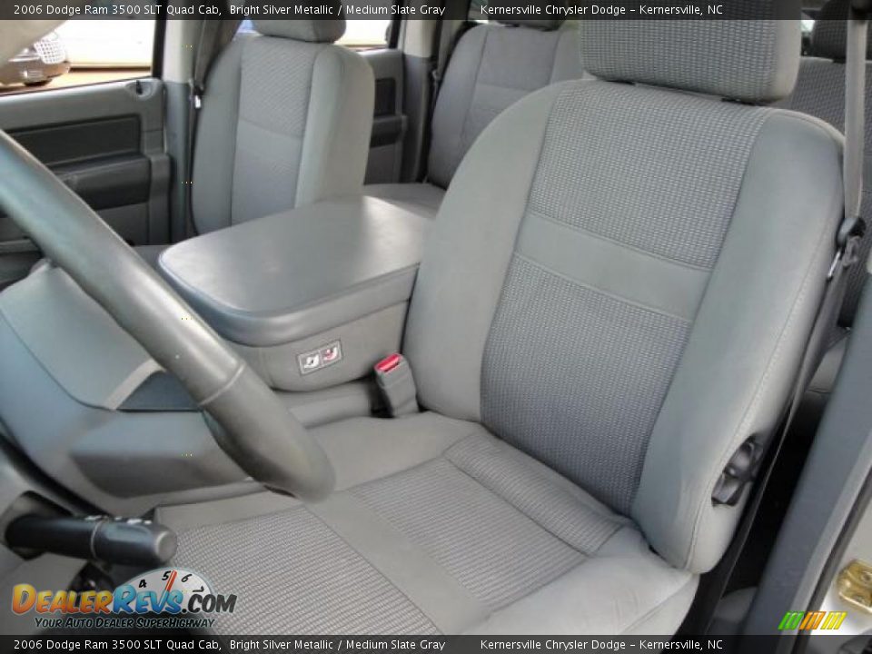 2006 Dodge Ram 3500 SLT Quad Cab Bright Silver Metallic / Medium Slate Gray Photo #8