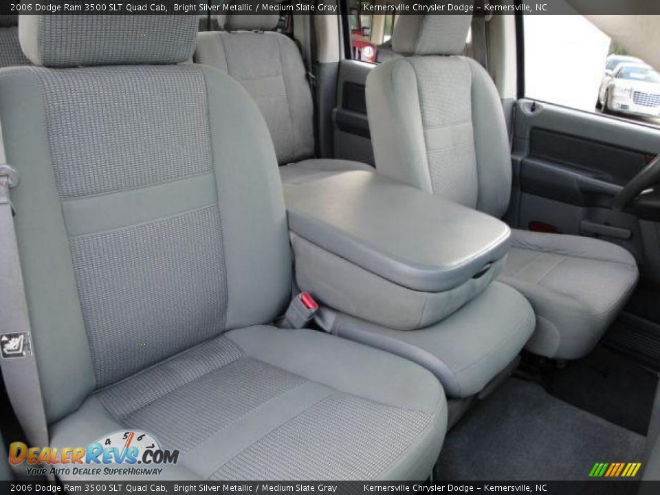 2006 Dodge Ram 3500 SLT Quad Cab Bright Silver Metallic / Medium Slate Gray Photo #12
