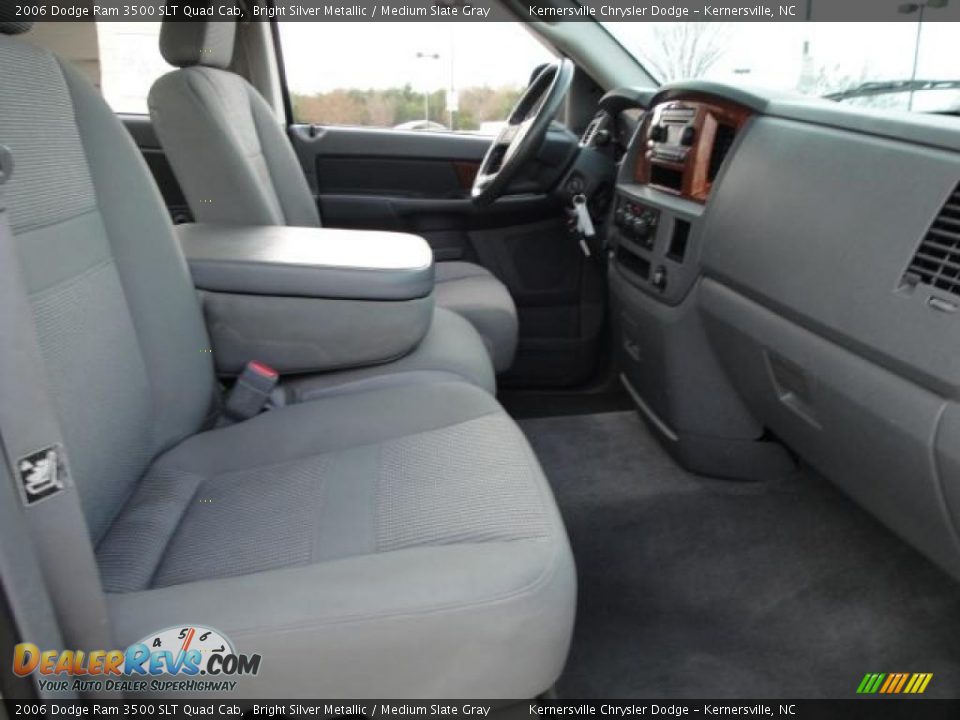 2006 Dodge Ram 3500 SLT Quad Cab Bright Silver Metallic / Medium Slate Gray Photo #13