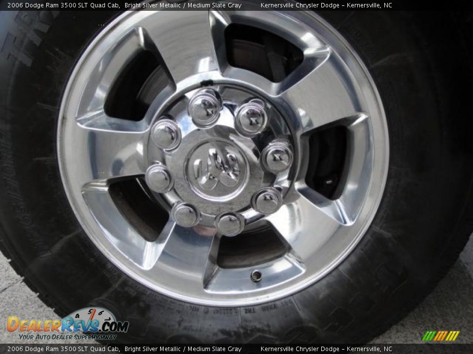2006 Dodge Ram 3500 SLT Quad Cab Bright Silver Metallic / Medium Slate Gray Photo #23