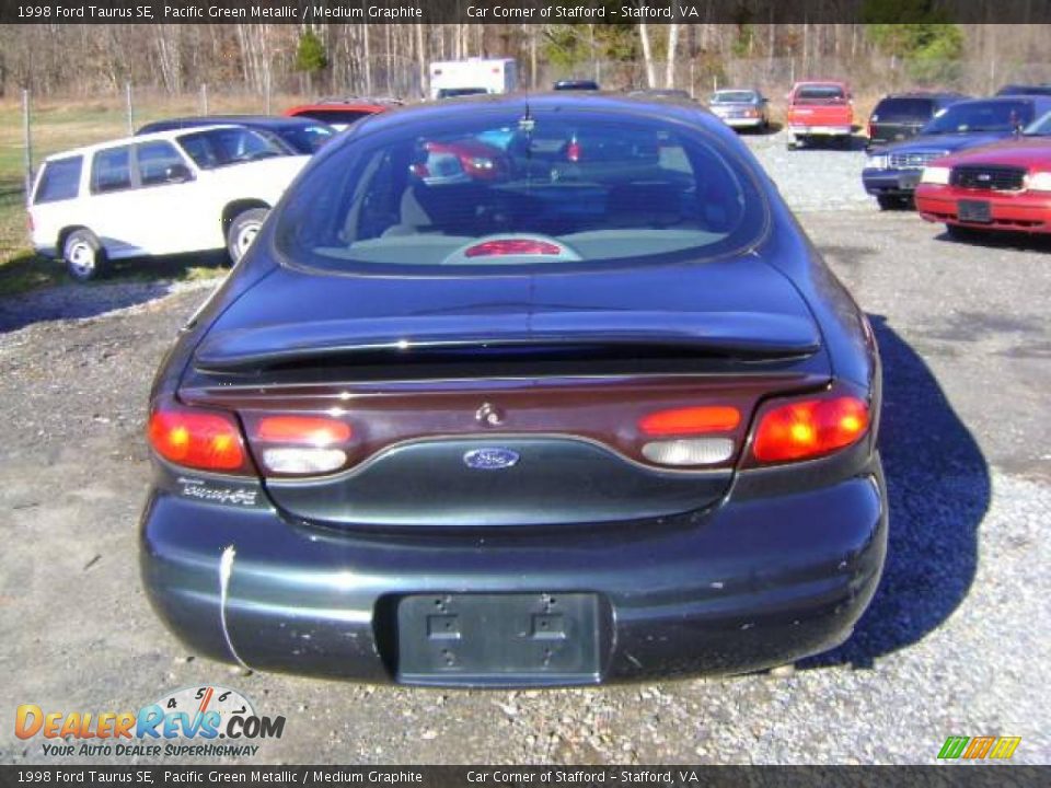 1998 Ford Taurus SE Pacific Green Metallic / Medium Graphite Photo #4