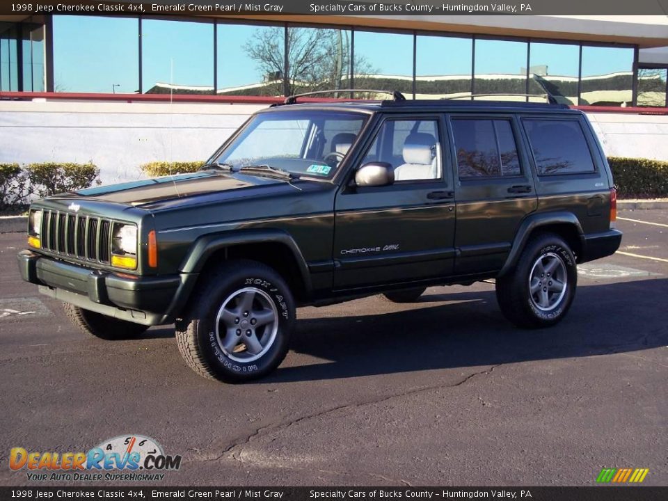 1998 Jeep Cherokee Classic 4x4 Emerald Green Pearl / Mist Gray Photo #5