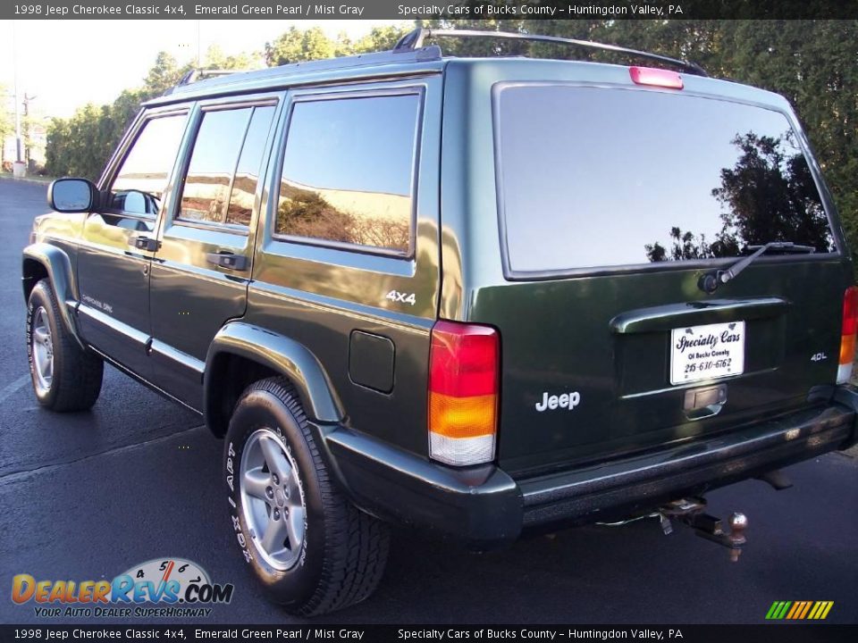 1998 Jeep Cherokee Classic 4x4 Emerald Green Pearl / Mist Gray Photo #20