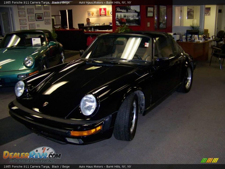 1985 Porsche 911 Carrera Targa Black / Beige Photo #1