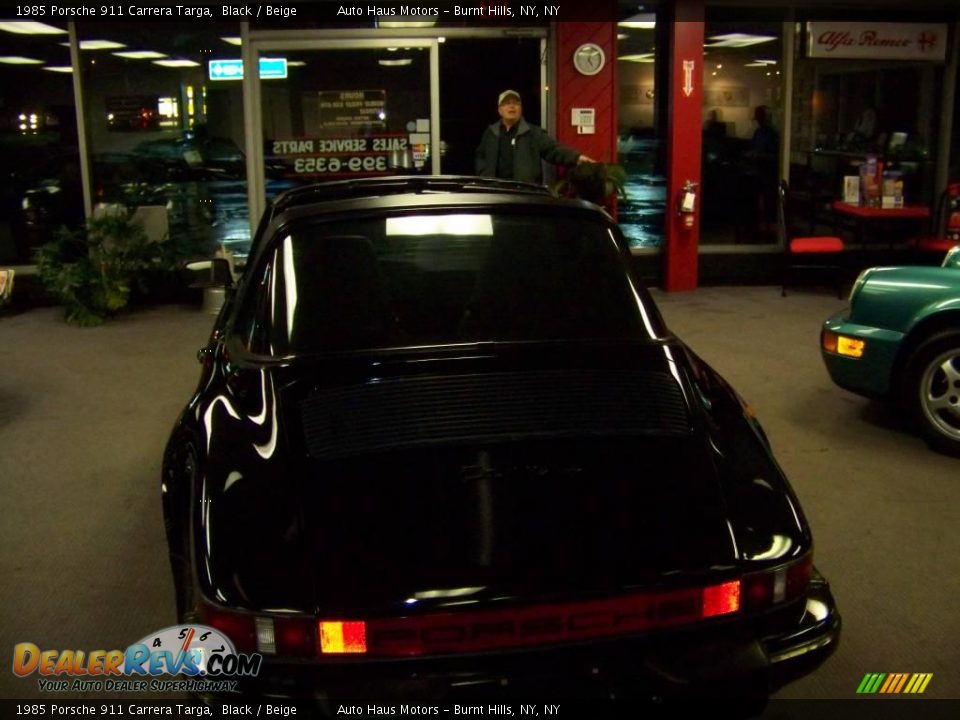 1985 Porsche 911 Carrera Targa Black / Beige Photo #5