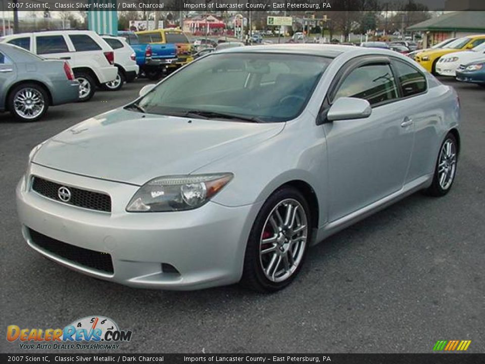 2007 Scion tC Classic Silver Metallic / Dark Charcoal Photo #3