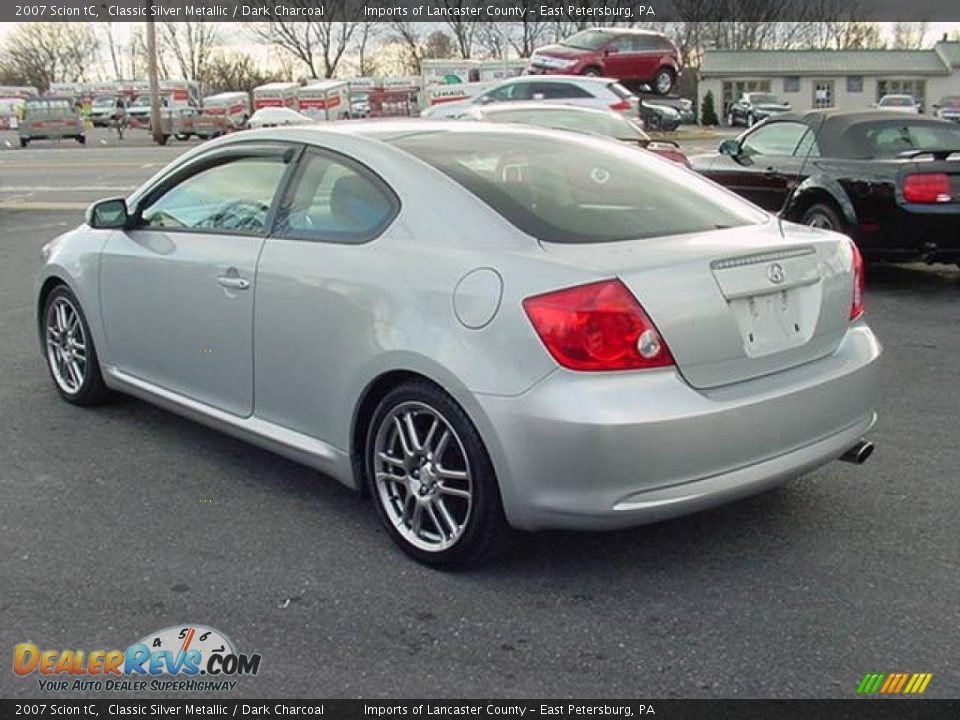 2007 Scion tC Classic Silver Metallic / Dark Charcoal Photo #4