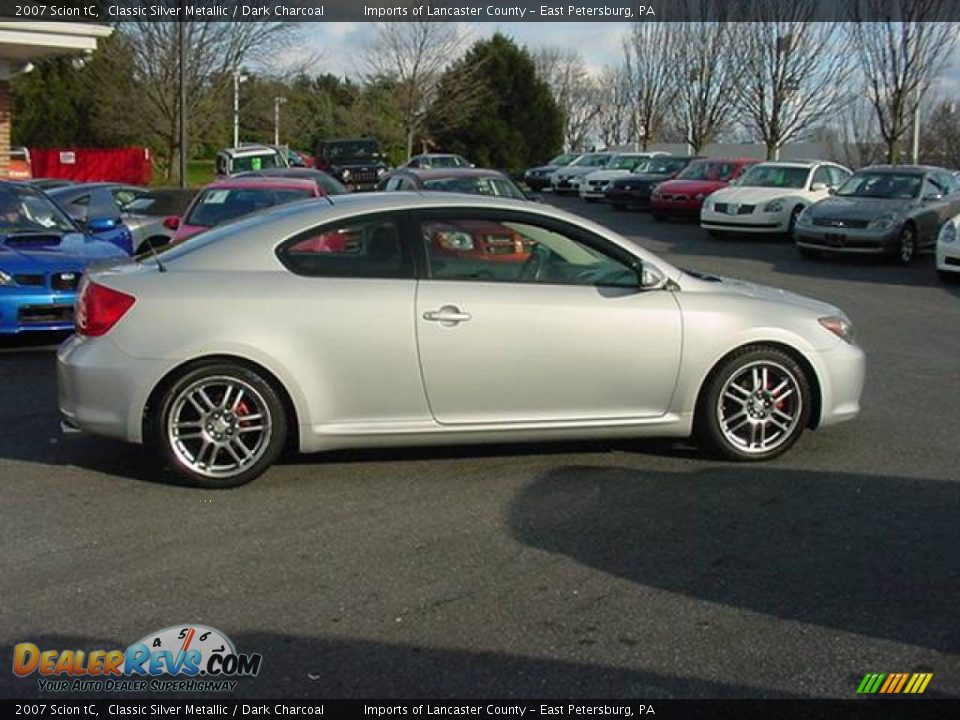 2007 Scion tC Classic Silver Metallic / Dark Charcoal Photo #7
