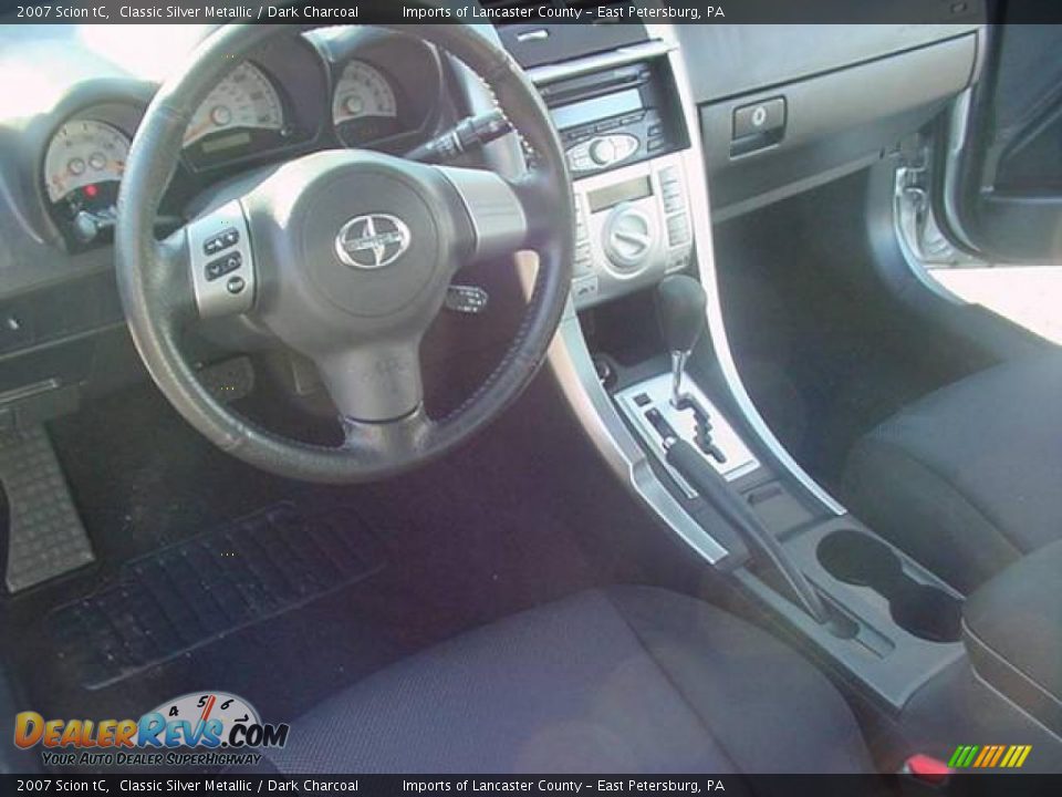 2007 Scion tC Classic Silver Metallic / Dark Charcoal Photo #8
