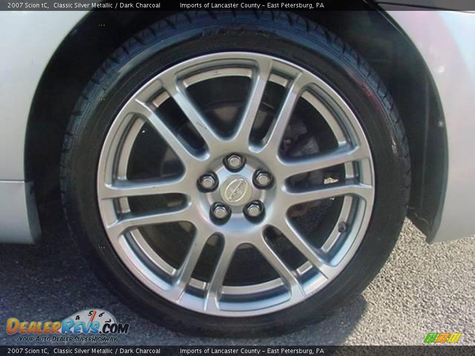 2007 Scion tC Classic Silver Metallic / Dark Charcoal Photo #10