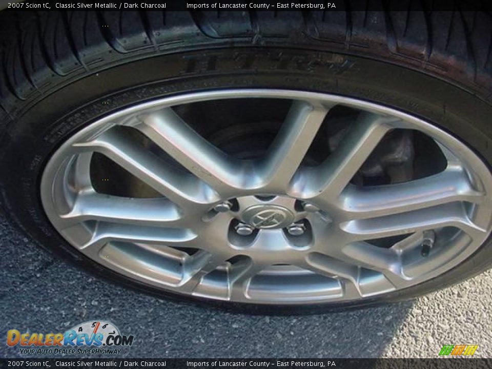2007 Scion tC Classic Silver Metallic / Dark Charcoal Photo #11
