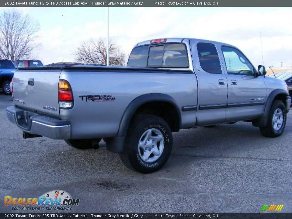 2002 Toyota Tundra SR5 TRD Access Cab 4x4 Thunder Gray Metallic / Gray Photo #3