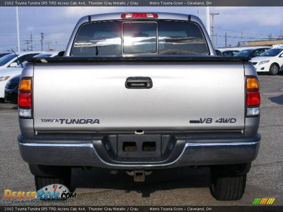 2002 Toyota Tundra SR5 TRD Access Cab 4x4 Thunder Gray Metallic / Gray Photo #4