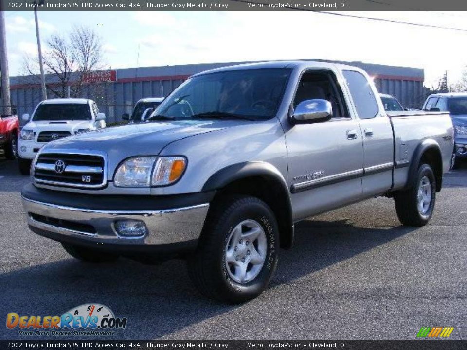2002 Toyota Tundra SR5 TRD Access Cab 4x4 Thunder Gray Metallic / Gray Photo #7