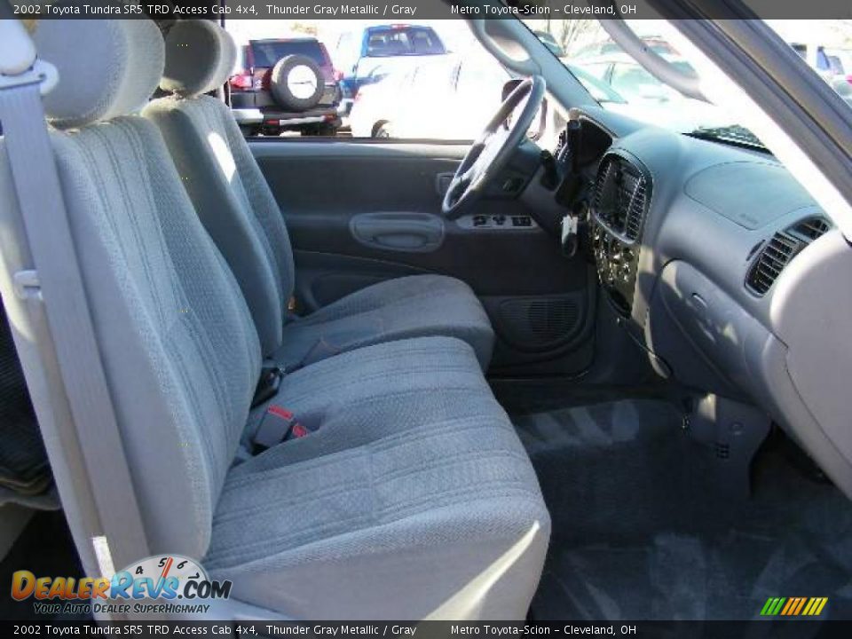 2002 Toyota Tundra SR5 TRD Access Cab 4x4 Thunder Gray Metallic / Gray Photo #13
