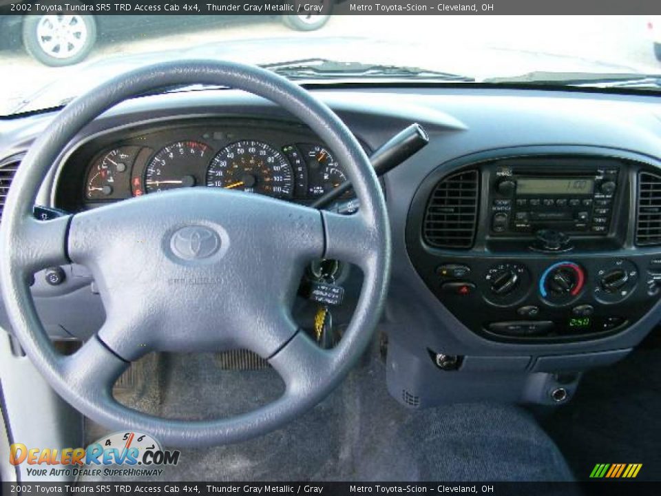 2002 Toyota Tundra SR5 TRD Access Cab 4x4 Thunder Gray Metallic / Gray Photo #14