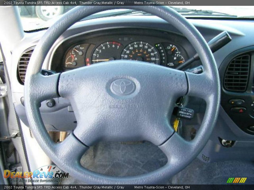 2002 Toyota Tundra SR5 TRD Access Cab 4x4 Thunder Gray Metallic / Gray Photo #15