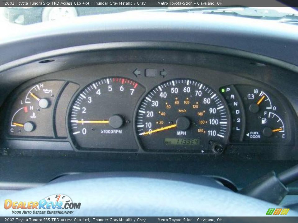2002 Toyota Tundra SR5 TRD Access Cab 4x4 Thunder Gray Metallic / Gray Photo #16
